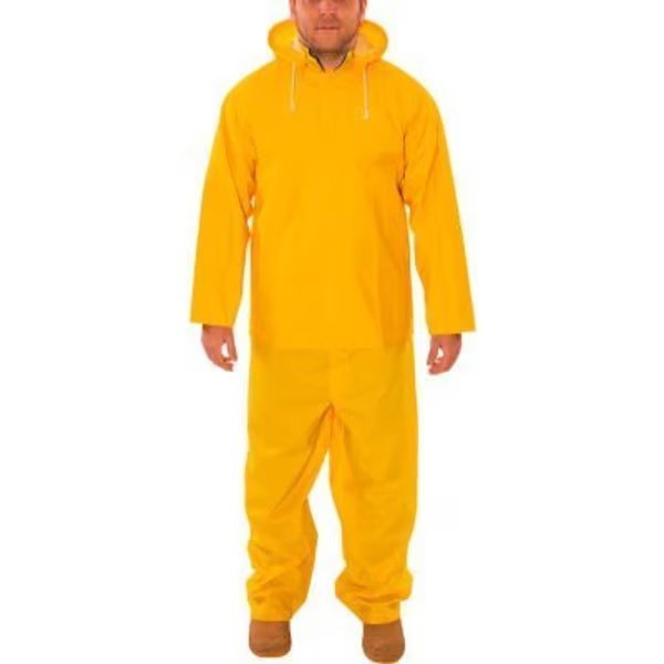 .35MM Industrial Work Economy Rainsuits, Yellow, .35MM PVC On Polyester, XL, Tingley, Mfr#: S63317.XL